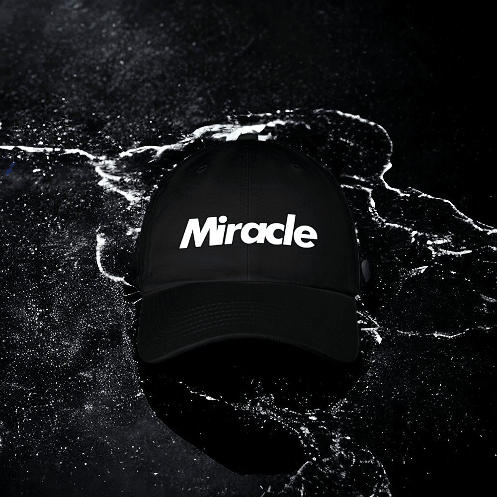 Miracle Dad Hat “Skunk” OG Black/White - Miracle of the Desert